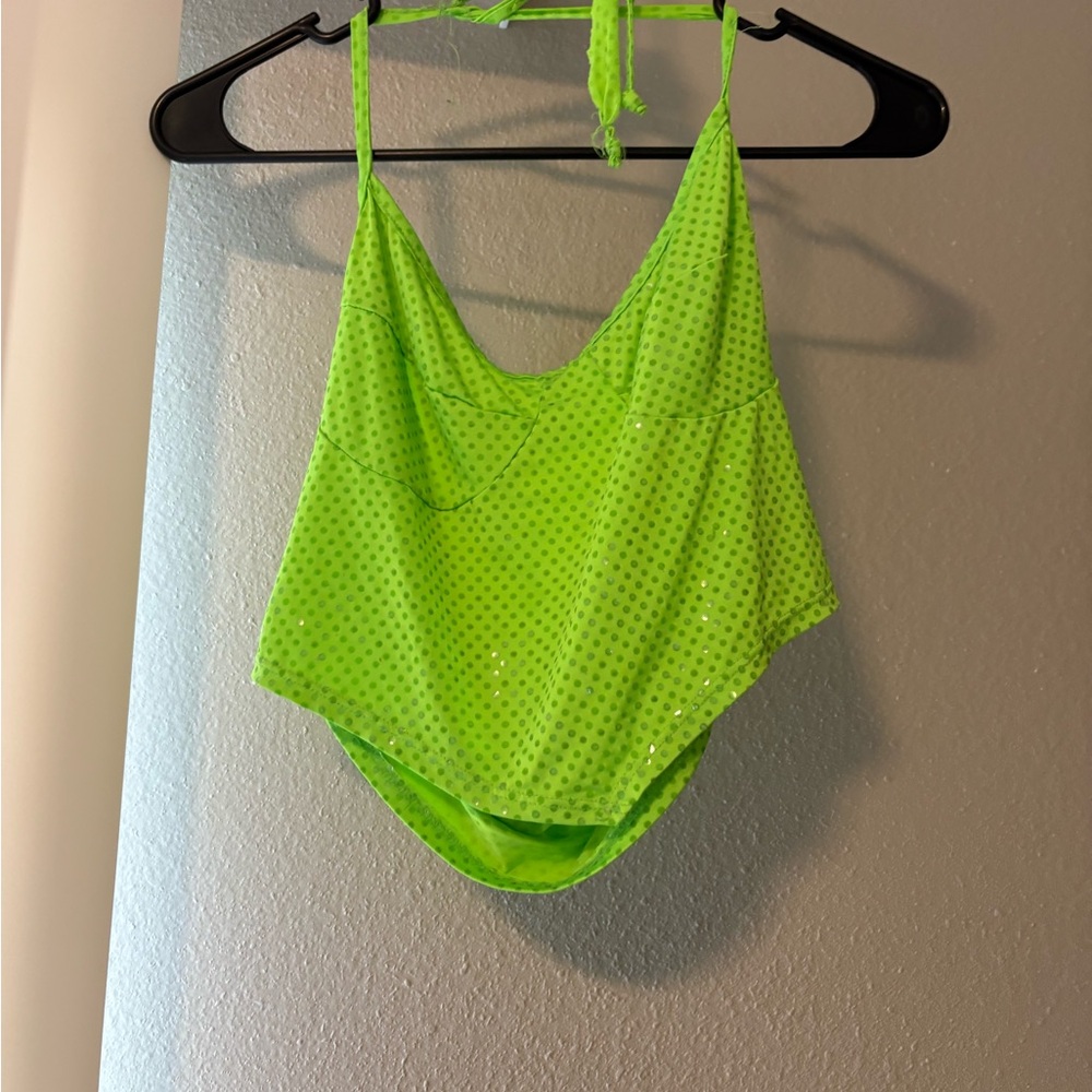 Love J Green Mesh Bodysuit One Piece